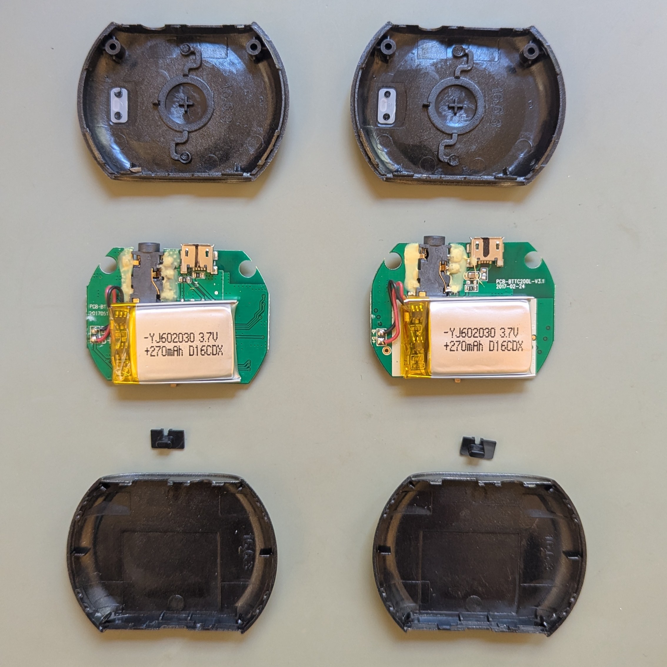 Battery on the back of the PCB